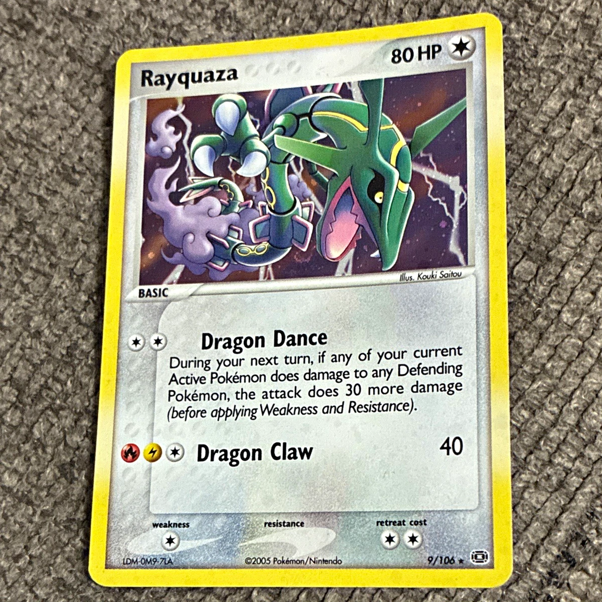 Rayquaza Pokémon TCG EX Emerald Individual Collectible Card Game