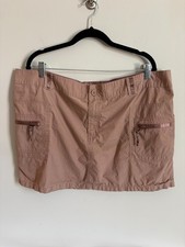 Vintage Old Navy Y2K Size 20 Cargo Mini Skirt Brown Utility Pocket 2004 Grunge