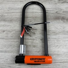 Kryptonite Evolution U-Lock Heavy Duty Bike Lock w/ Key Orange Black