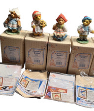 Lovely Set of 4 "Across the Seas with Cherished Teddies" NIB