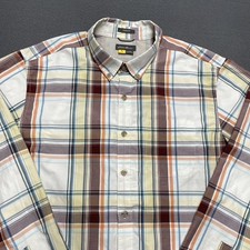 Eddie Bauer Shirt Mens Tall Large Plaid Button Down Long Sleeve Classic Fit 2019