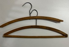 Vintage Wood Hangers Set Of 2 Stockton California San Jose Dry Cleaners