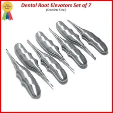 7 Pcs Dental Root Elevators Oral Surgery PDL Luxating Tooth loosening MARGALLA