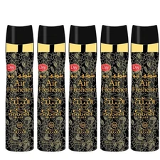 Nabeel Air Freshener Home Fragrance 300ml Aerosol 6 Pack Nabeel Black FREE SHIP