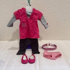 American Girl 2008 Just Like You Star Sudadera con Capucha Meet Outfit Zapatos Diadema Underwea