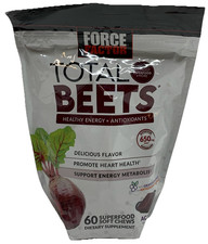 Force Factor Total Beets Soft Chews with Beetroot for Heart Health 60 Chews