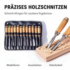 Holzbeitel Set Schnitzwerkzeug Stechbeitel Holzschnitzen Carbonstahl