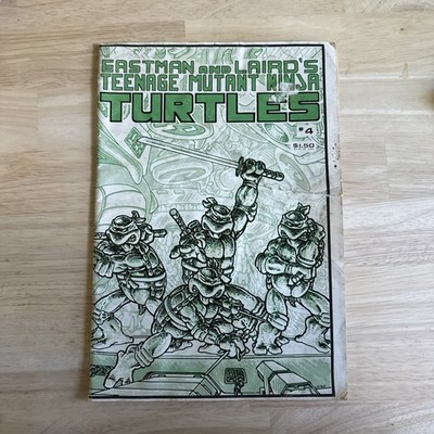 TEENAGE MUTANT NINJA TURTLES #4 1st Printing 1985  TMNT Raw Copy