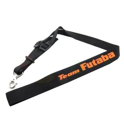 Futaba Black Neck Strap (Orange Logo) - FUTEBB1063
