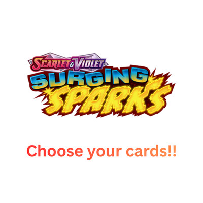 Pokemon Surging Sparks  - Normal and Reverse Holo Single - Choose Your Cards