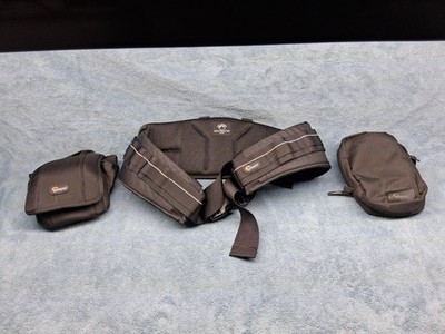 LOWEPRO S&F Series Deluxe Technical Belt L/XL W/ Slim Lens Pouch & Camera Bag