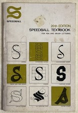 1972 Speedball Textbook Pen  Brush Lettering 20th Edition by Charles Stoner