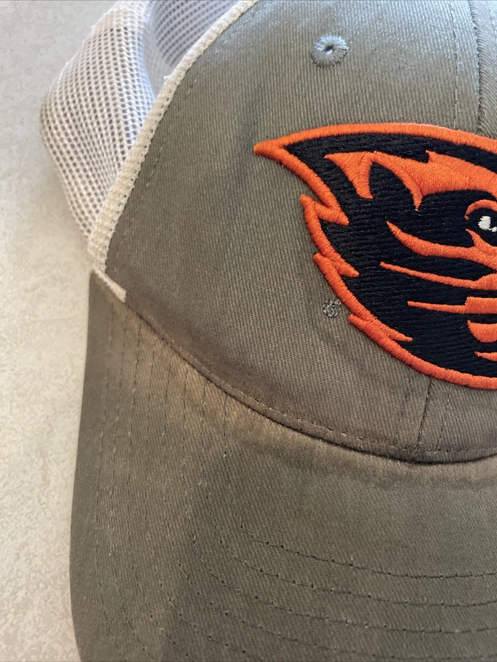Zephyr NCAA Oregon State Mens Hat Cap Snap Back Mesh Back Gray - Image 2 of 4