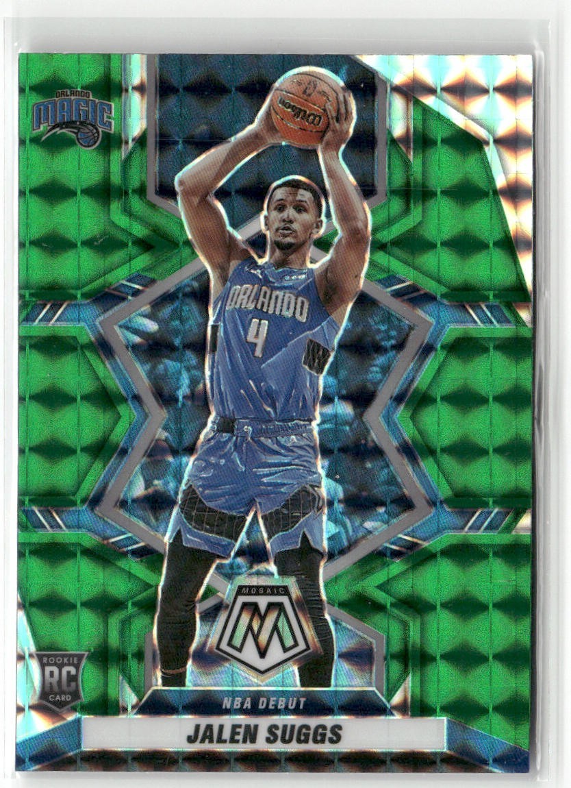 2021-22 Panini Mosaic Jalen Suggs Green Mosaic #266 RC