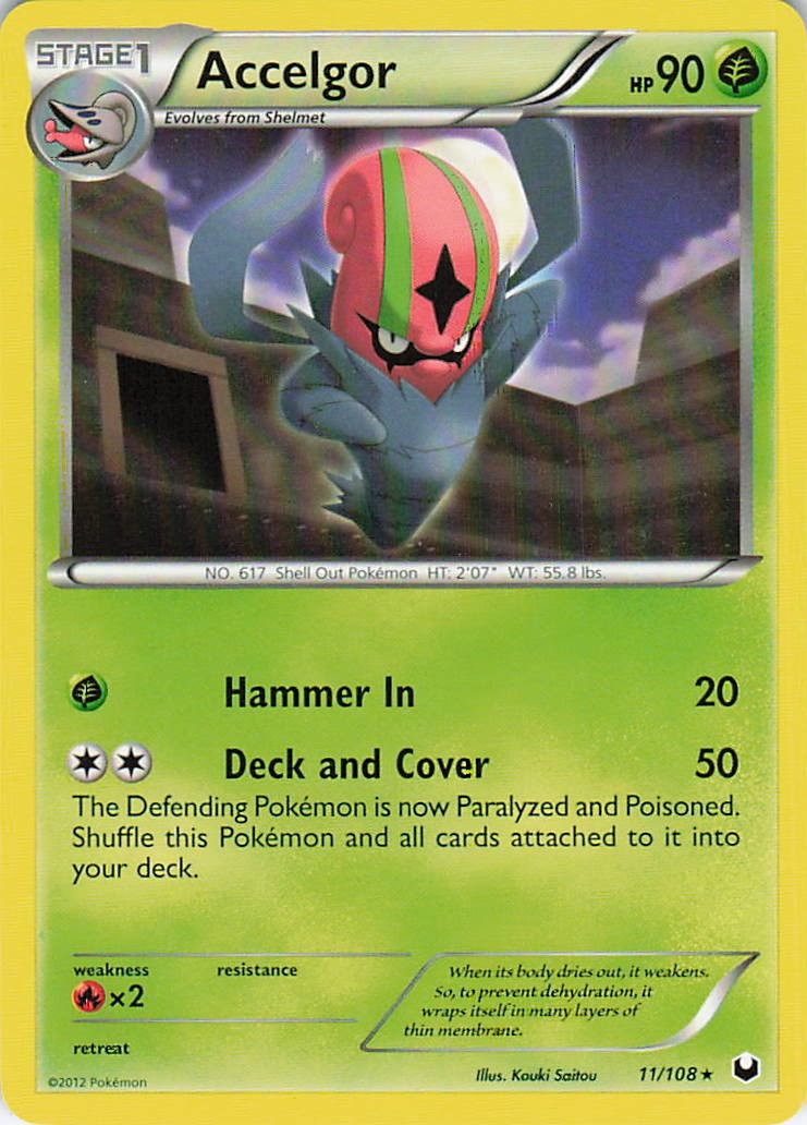 Accelgor 11/108 Rare Dark Explorers Pokemon Lightly Played