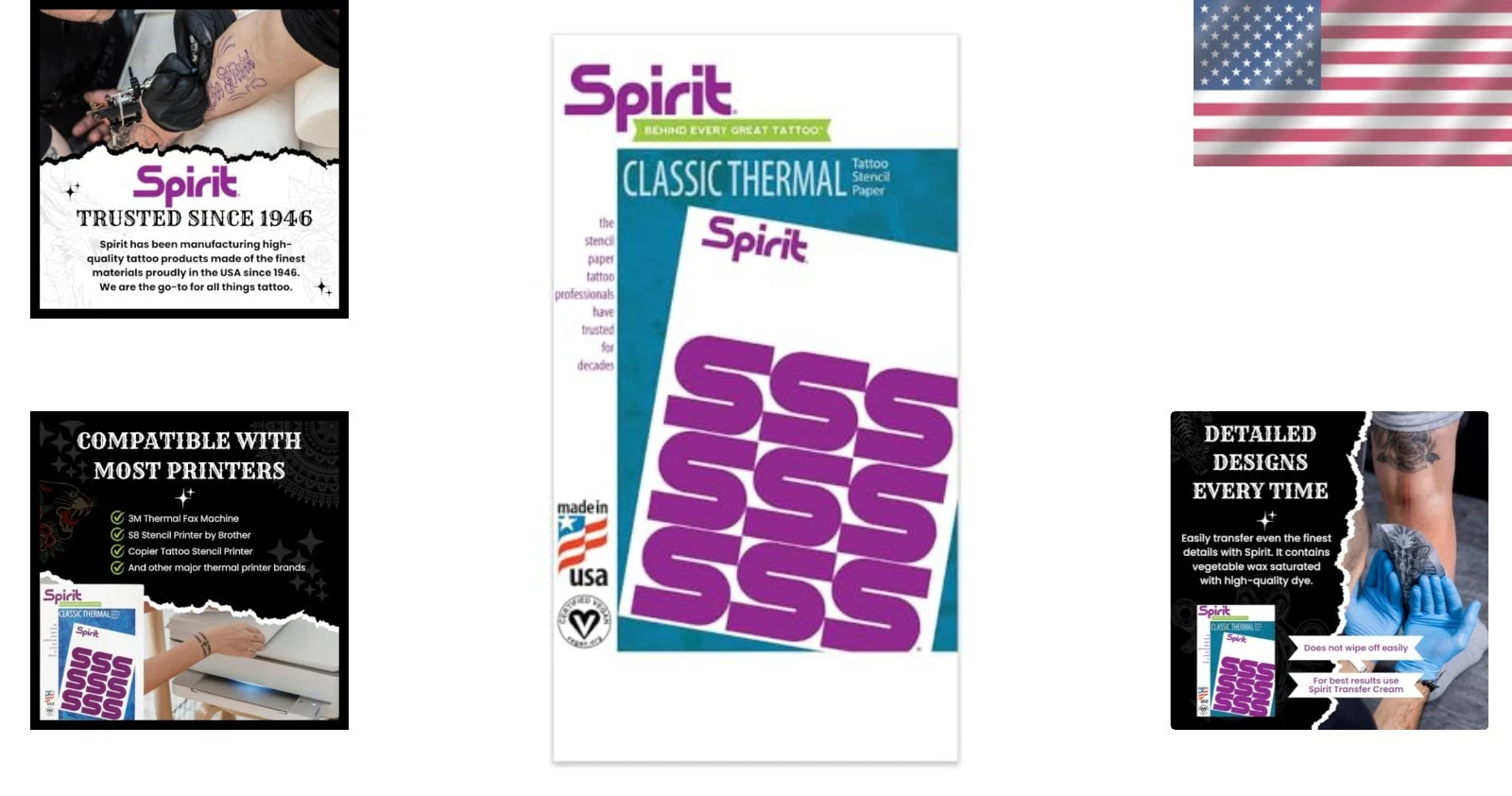 Tattoo Transfer Paper, 100 Sheets, 8.5 x 14 Inch,  Stencil Sheets image 2