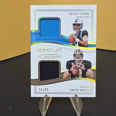 2023 Panini Immaculate Collection -  Drew Brees, Bryce Young 24 /99 (MEM, RC)