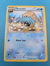 Pokemon TCG Omanyte XY Fates Collide 17/124 Regular Uncommon Card Played LP