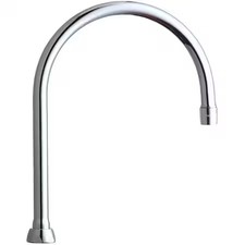 Chicago Faucet Gn8ae3jkabcp Gooseneck Spout, Brass