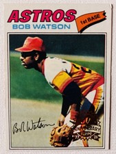 2026 Topps Heritage Bob Watson 1977 50th Anniversary Stamped Buyback #540 Astros