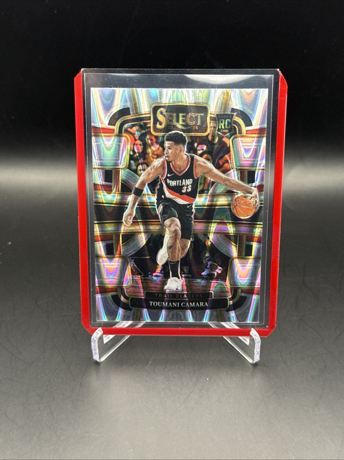 Toumani Camara 2023-24 Panini Select Concourse #81 Silver Tectonic Prizm RC SP