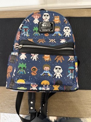 Loungefly Star Wars Mini Backpack Blue/Multicolor Character Print