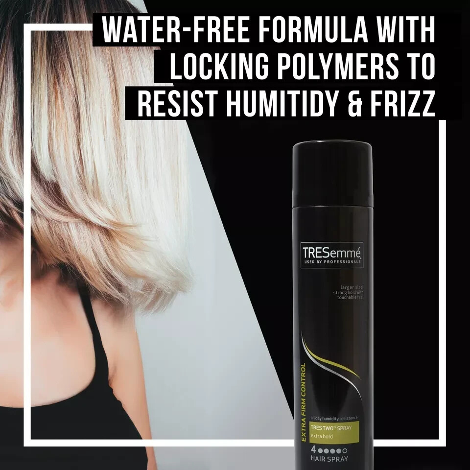 3-Pk TRESemme TRES TWO Hair Styling Spray 24H EXTRA FIRM CONTROL ~ Travel Size