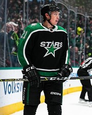 Jason Robertson Reverse Retro Action Dallas Stars 8x10 NHL Hockey Photo