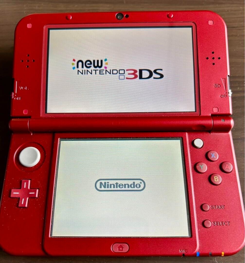 New Nintendo 3DS XL LL Metallic Red Console Stylus Working New Nintendo 3DS XL LL Metallic Red Console Stylus Working