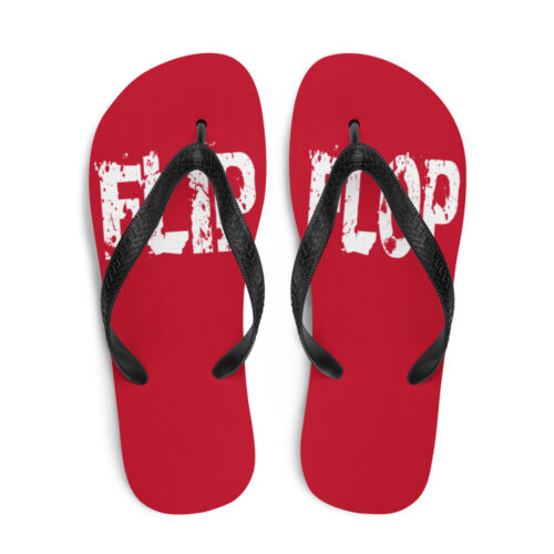 Red Flip-Flops Beach Shoes Shower Shoes Pedicure Shoes Pool Shoes Slippers