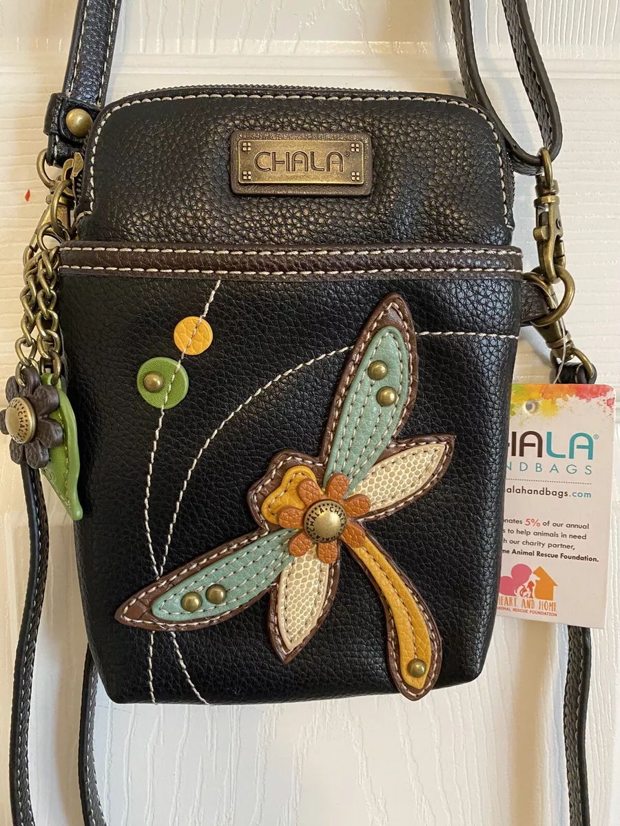 NEW LISTING!! CHALA DRAGONFLY CELL PHONE CROSSBODY BAG - 2 Adj