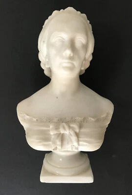 LOUIS BESNOIT GODET BUSTE STATUE 1873 MARBRE ALBÂTRE XIXème Siècle - Photo 1/4