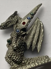 Vintage 80’s  Spoontiques Dragon Warrior W Sword Pewter Fantasy Fig