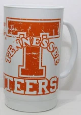 Vintage Tennessee Vols Volunteers Plastic Travel Drinking Cup Mug Teledyne Mecca