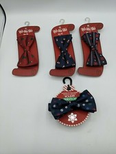 Christmas Now Ties ( Lot Of 4) Ho Ho Ho 🎅 snow flakes poinsettia Christmas 🎄