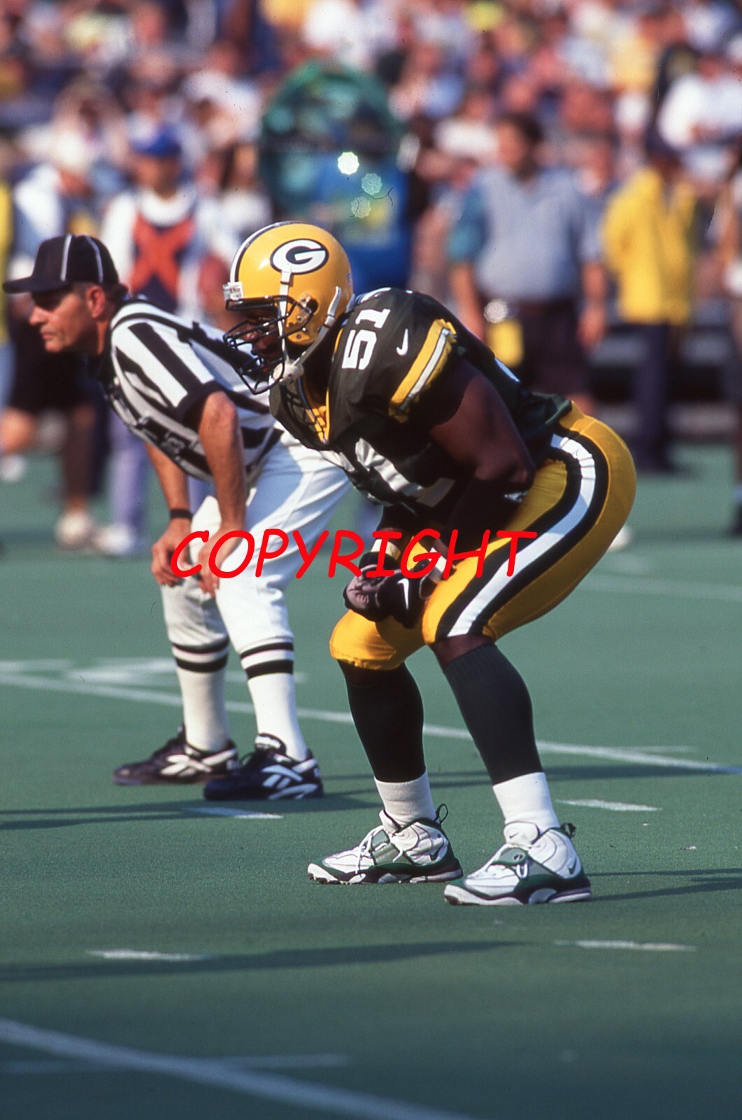 【限定品】 BRIAN WILLIAMS GREEN BAY PACKERS Vintage 35mm Football Slide