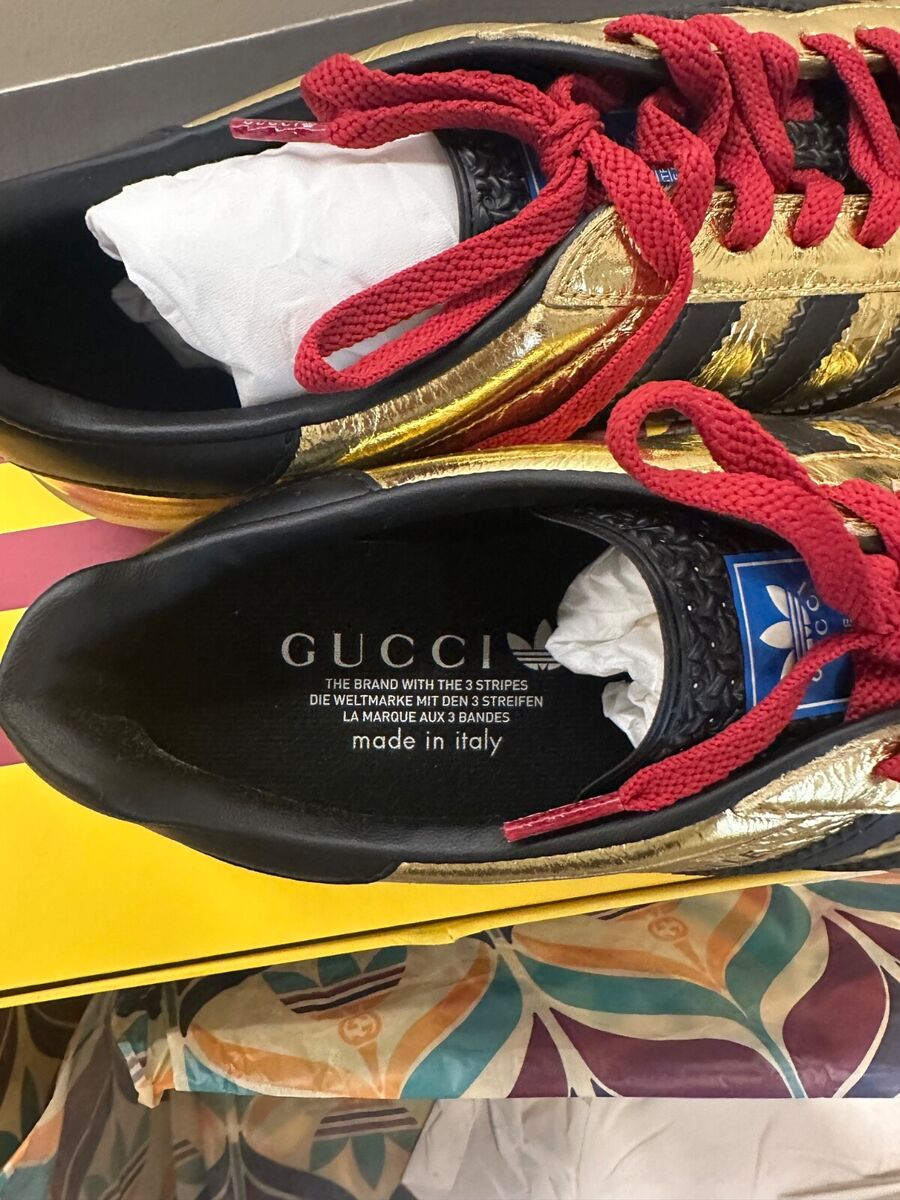 Size 9 - Adidas x Gucci Gazelle Metallic Gold | eBay Size 9 - Adidas x Gucci Gazelle Metallic Gold | eBay