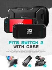 For Nintendo Switch 2 Dockable Grip Case +HD Screen +Carrying Case +JoyCon Case