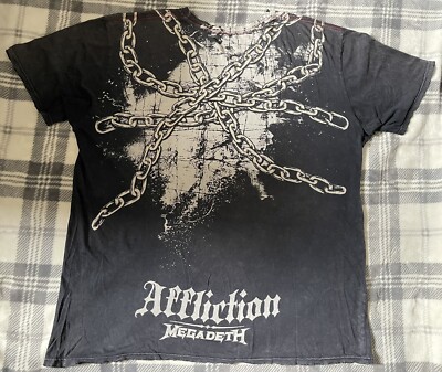 Vintage Affliction T-Shirt MEGADETH 3XL Signature Series Black