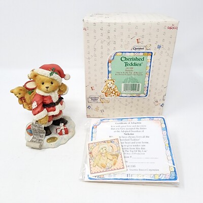 Cherished Teddies NICKOLAS You're At The Top Of My List LIMITED