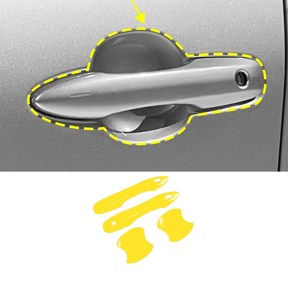 Bright Yellow Exterior Side Door Handle Cover for 2023-24 Toyota Prius – Set of 4