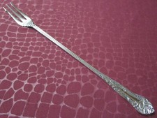 Holly 1904 Long Handle Pickle Fork Antique Silverplate No Monogram  Sw