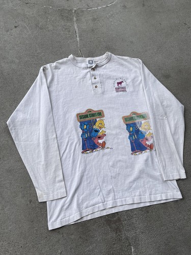 Vintage 90s Sesame Street Live & Northern Exposure TEST PRINT Shirt