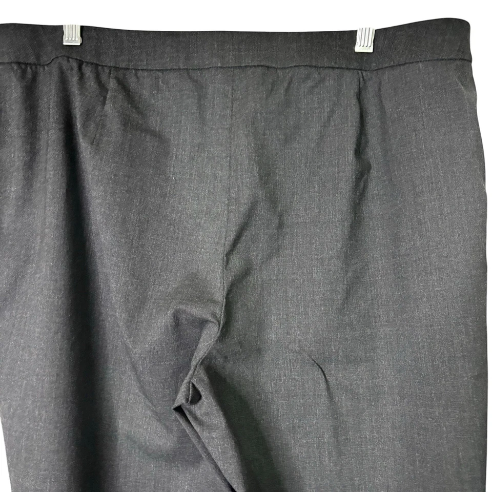 Pantalón recto Lafayette 148 para mujer talla 16 negro carretilla lana virgen Foto 4 de 4