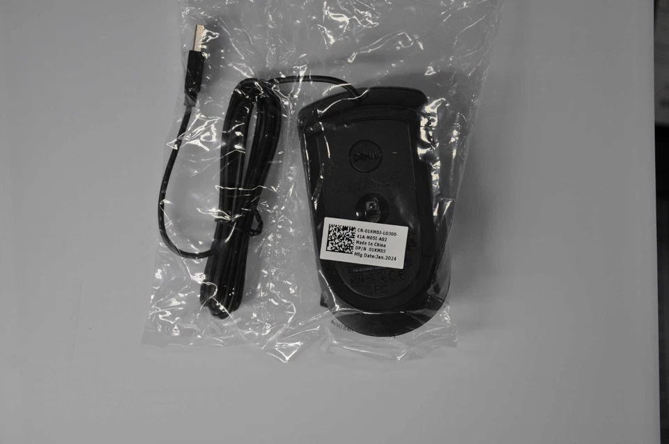 NEW Dell Optical Mouse MS116 CN-065K5F Black USB Scroll Wheel Genuine OEM 01KMDJ - Image 2 of 2