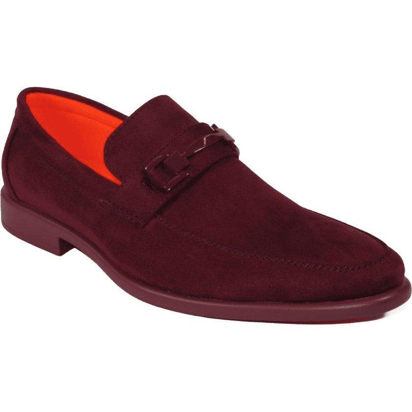 Men's TAYNO Shoes Soft Micro Suede Slip-on Loafer THE CAPRIO S Wine