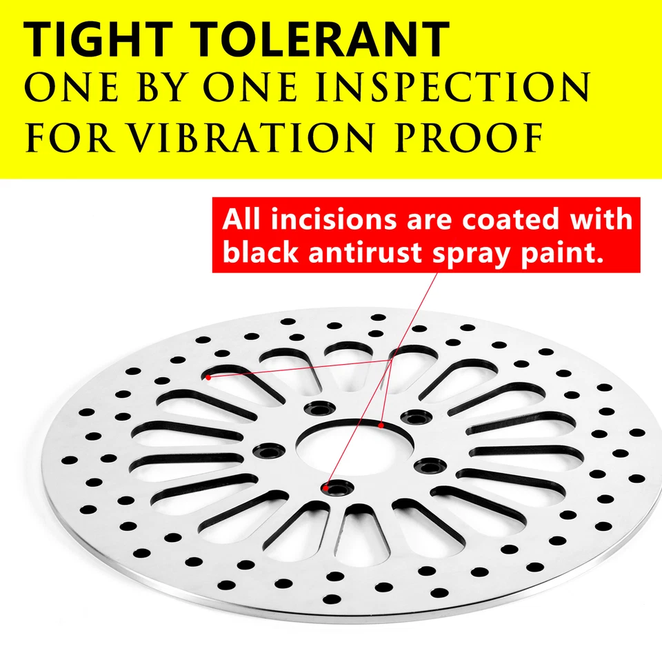 11.8" Front Brake Rotor Disc For Harley Touring Electra Glide Road King 2008  - image 4 of 4