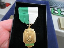 Vintage Sports Medal, PAL, Sr. Senior 104 Pct. White Green Colors