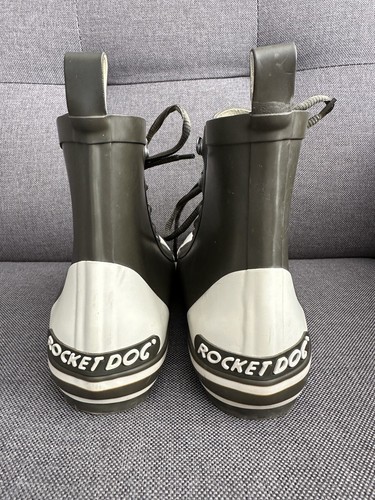 ROCKET DOG WOMEN'S WATERPROOF RAINDROP CHELSEA BOOTS OLIVE SIZE 9.5 - Picture 2 of 4
