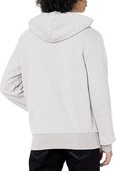 Sudadera con capucha para hombre Lacoste con estampado de efecto cómic, gris Foto 2 de 3